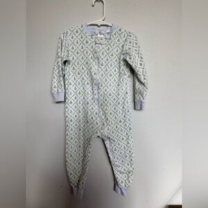 Baby Loren Christmas Green and Gray Kids Pajamas